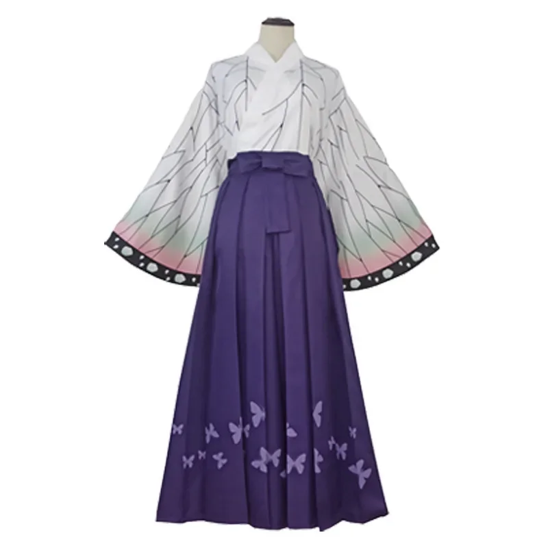 Kamado Tanjirou Nezuko Kochou Shinobu Tomioka Giyuu Kanroji Mitsuri Tsuyuri Kanao Cosplay disfraz vestido tipo kimono traje de Anime @ 0Z *