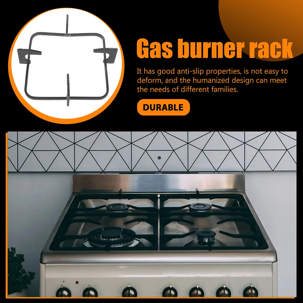 

2Pcs Cast Gas Stove Bracket Anti-slip Pot Holder Kitchen Supply Cookware Gas Stove Rack Parts Stable Design