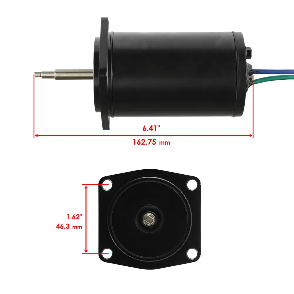 6H5-43880 Tilt Trim Motor For Yamaha Outboard Motor 2 Stroke 40HP 50HP 12V 2 Wire 4 Bolt Mount Lester 10836 6H5-43880-02