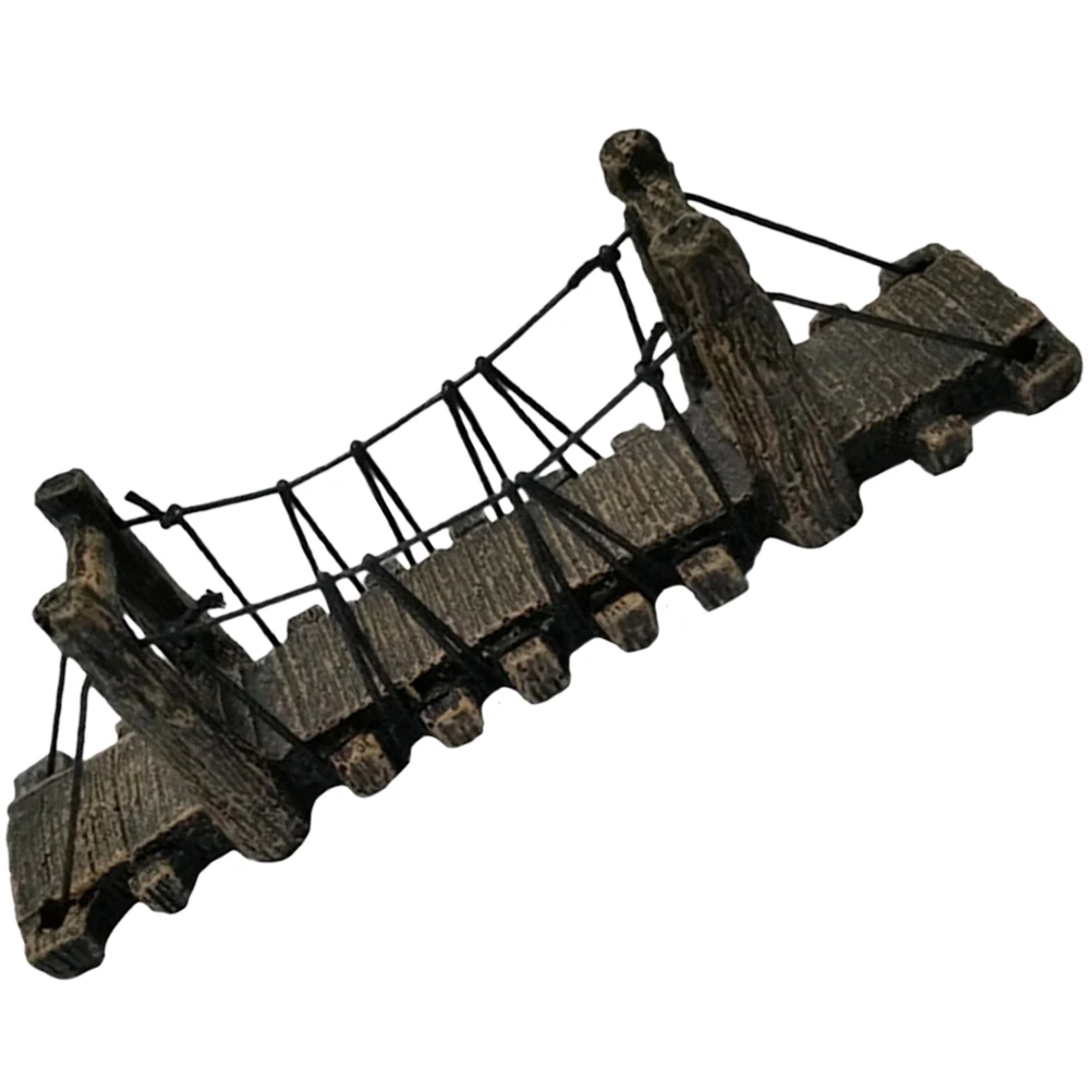 

Fish Tank Resin Bridge Aquarium Decoration Underwater Bridge Adorn Fish Hideout Unique Design Aquarium Decoration