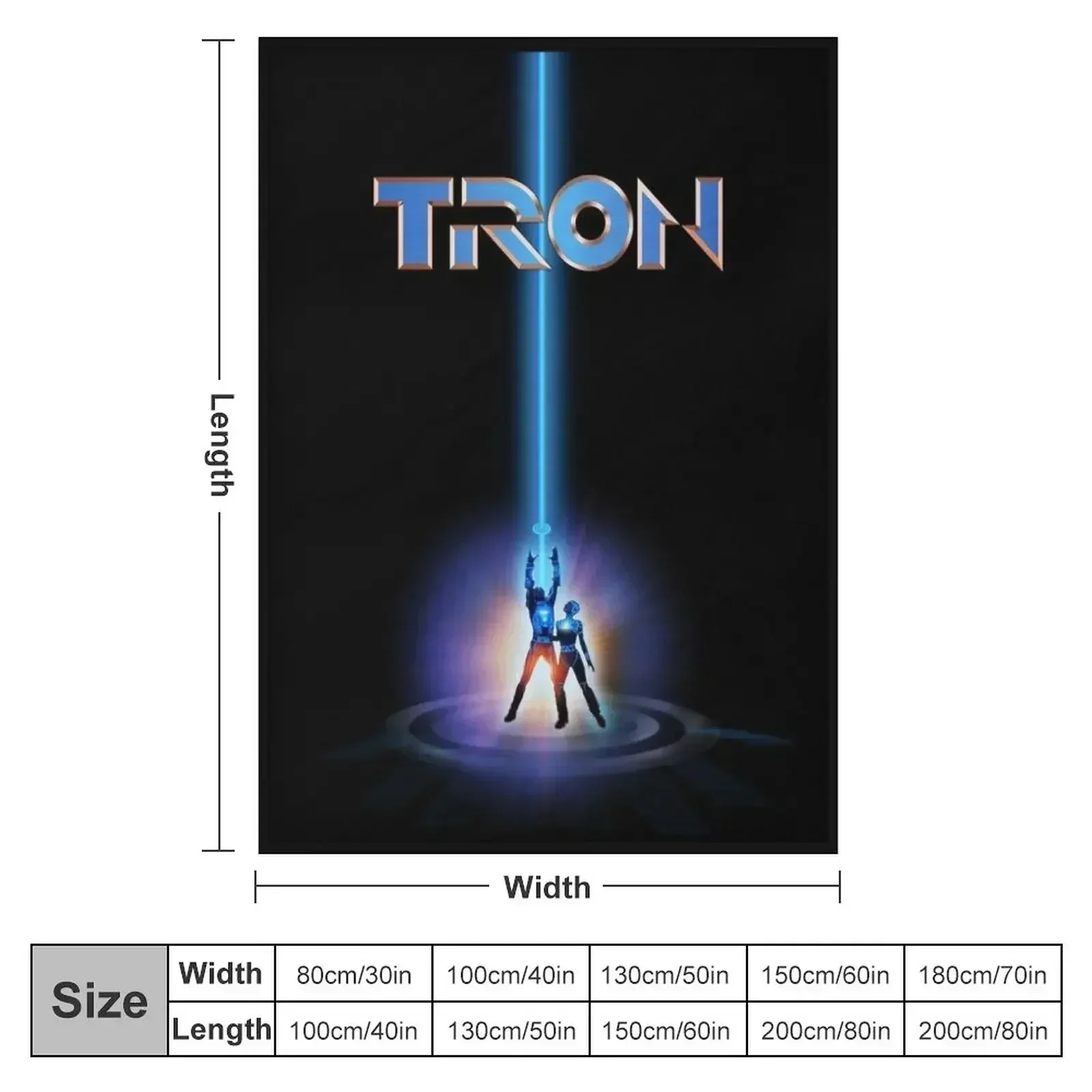 TRON 1982 Throw Blanket Sleeping Bag Shaggy Stuffeds Luxury Brand Blankets 2