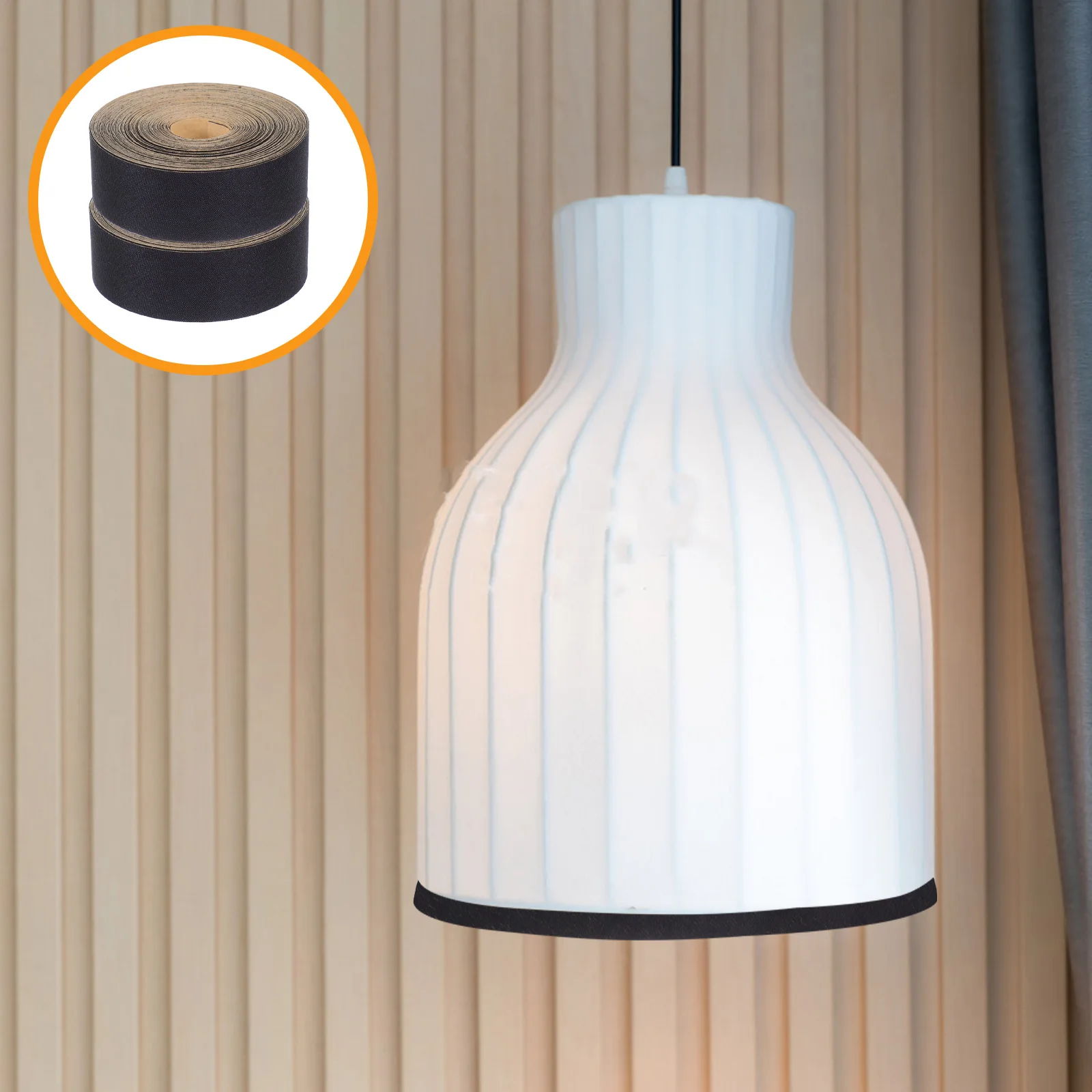 

2 Rolls Lampshade Edge Strip Cloth Edges Banding Tape Diy Strips Edging for Accessories Crafts