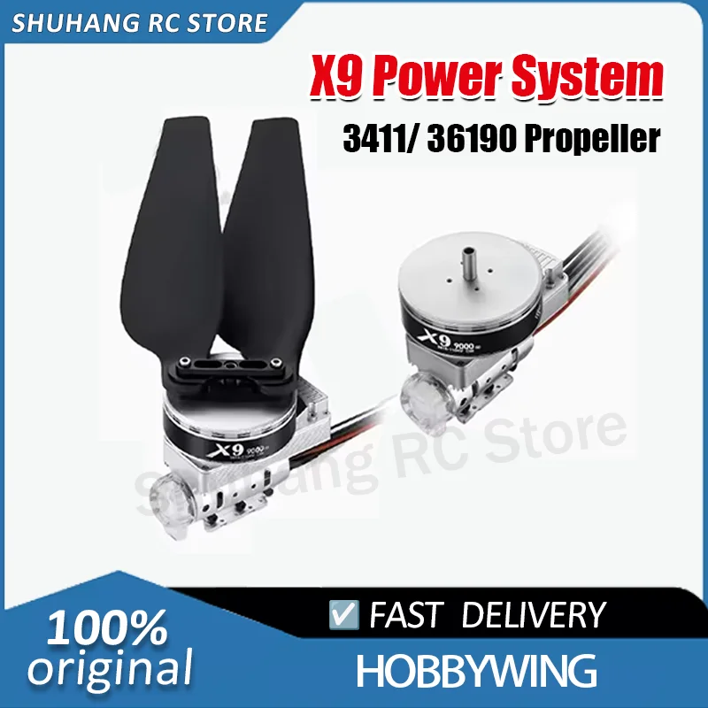 

Hobbywing X9 Power System Original 3411/36190 CW CCW Propeller Foldable 9616 110KV 12-14S Agricultural Motor ESC Drones UAV
