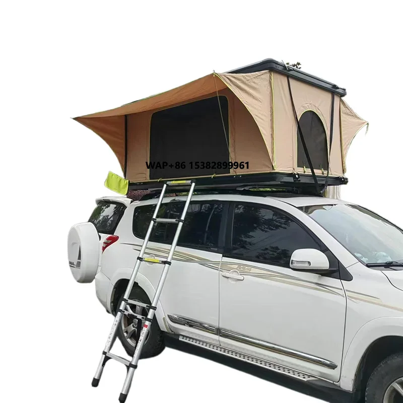 Hard Top Car Roof Tent Aluminum Alloy Ultra Thin Camping Outdoor Self Driving Four Corner Straight Support Factory Direct