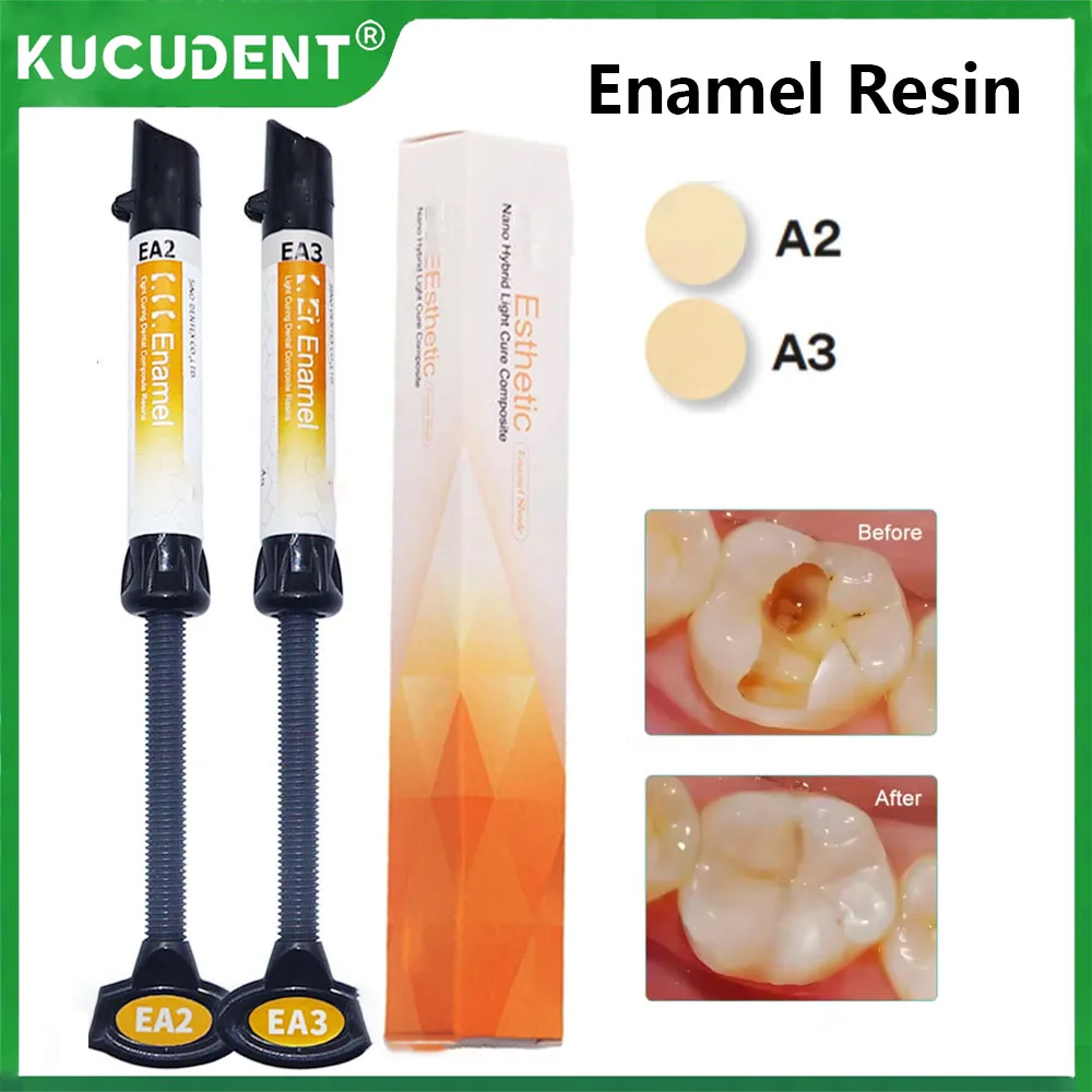 

4 г стоматологическая светоотверждаемая эмалированная смола, композитная наногибридная смола для лечения света, микрофильтр, восстановление, отбеливание зубов, материал для стоматолога