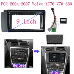 FOR 2004-2007 Volvo XC70 V70 S60 9 inch Radio Android stereo Harness screens accessories navigation dashboard cable frame canbus
