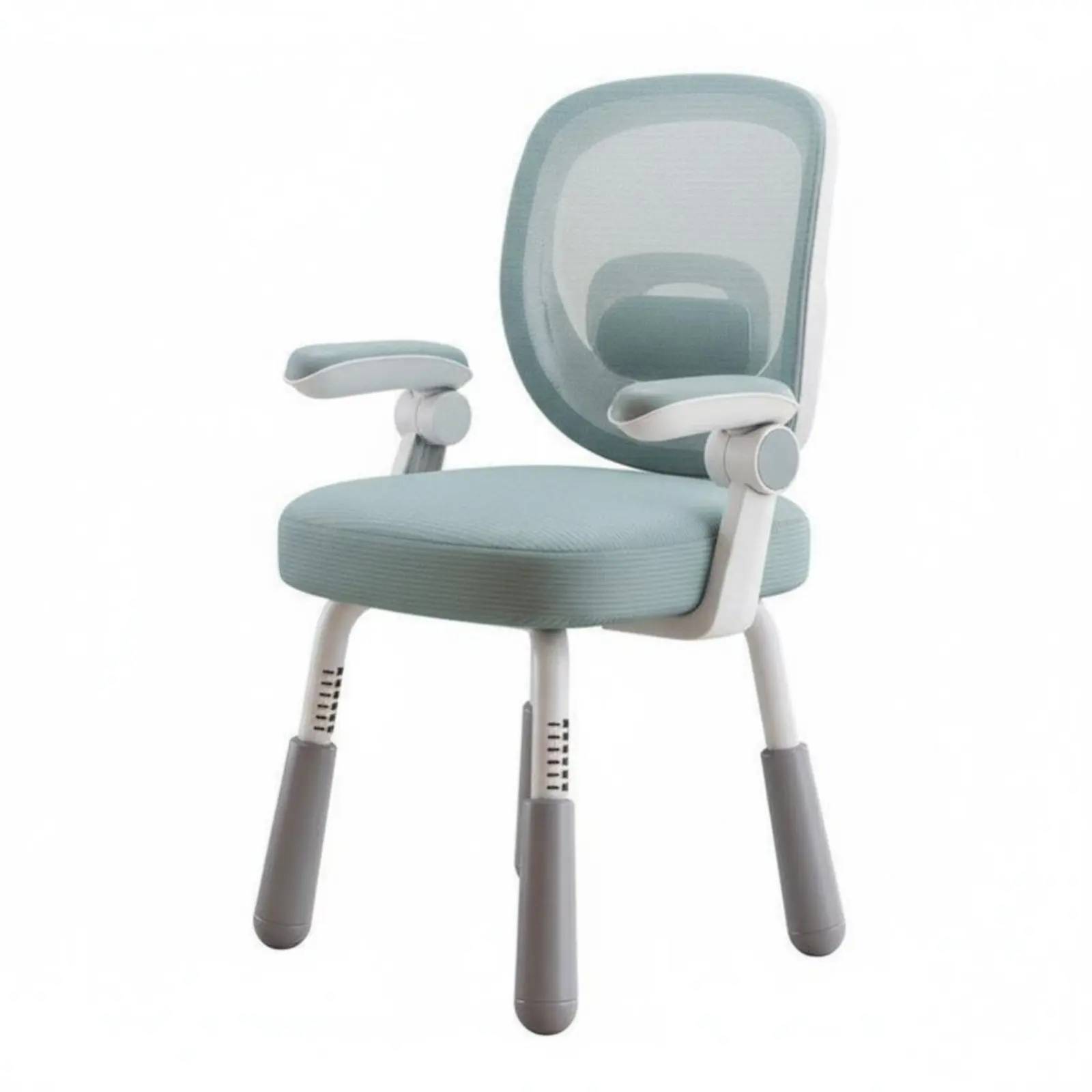 Height-Adjustable Student Chair Ergonomic Design Study Seat Grows with Child Breathable Mesh Spine for Teens, Academic Work