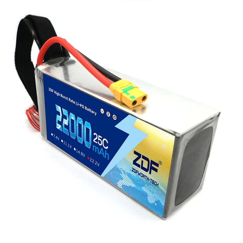 

ZDF 22000mAh 25C Lipo Batteries 6S 22.2V RC Battery for S800 S900 S1000 UAV Quad Helicpter Drone