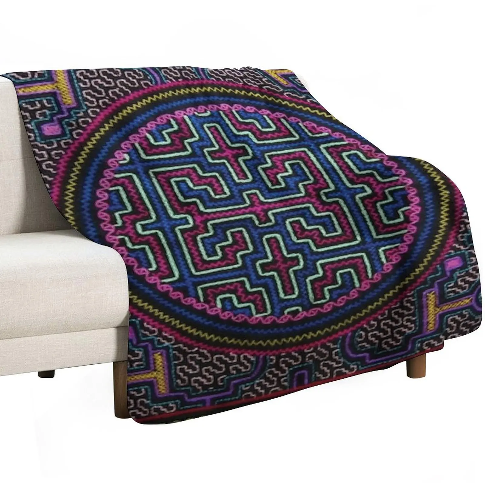 Peru is calling, Shipibo dreams Throw Blanket Flannels For Decorative Sofa Luxury wednesday Furrys Fashion Sofas Blankets