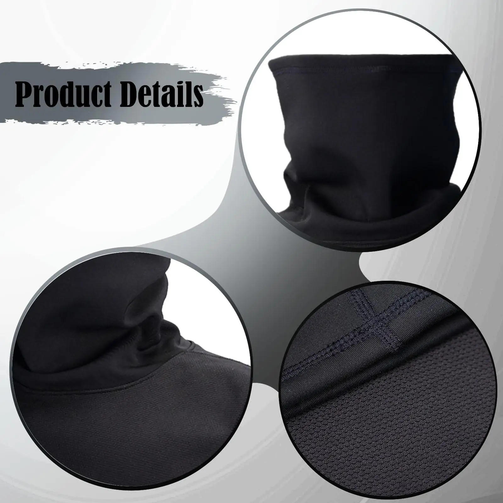 Winter Cycling Neck Cover Thermal Polyester Neck Warmer Windproof Motorcycle Scarf for Outdoor Activities Men Women