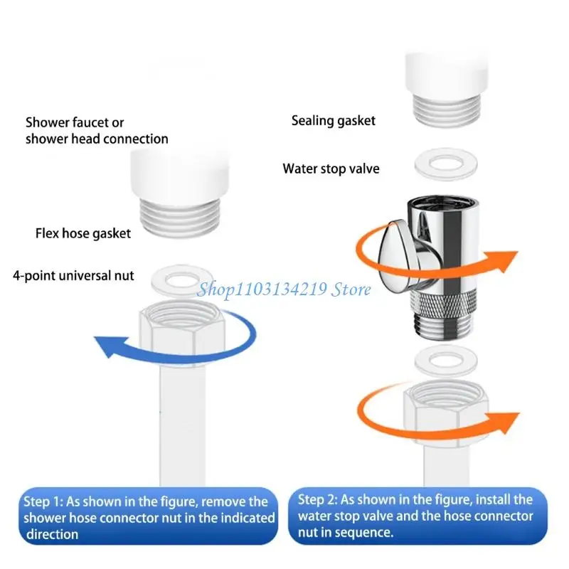 N5KC Adjust Filter Showerhead Rotations Water Control Valves Metal Construction