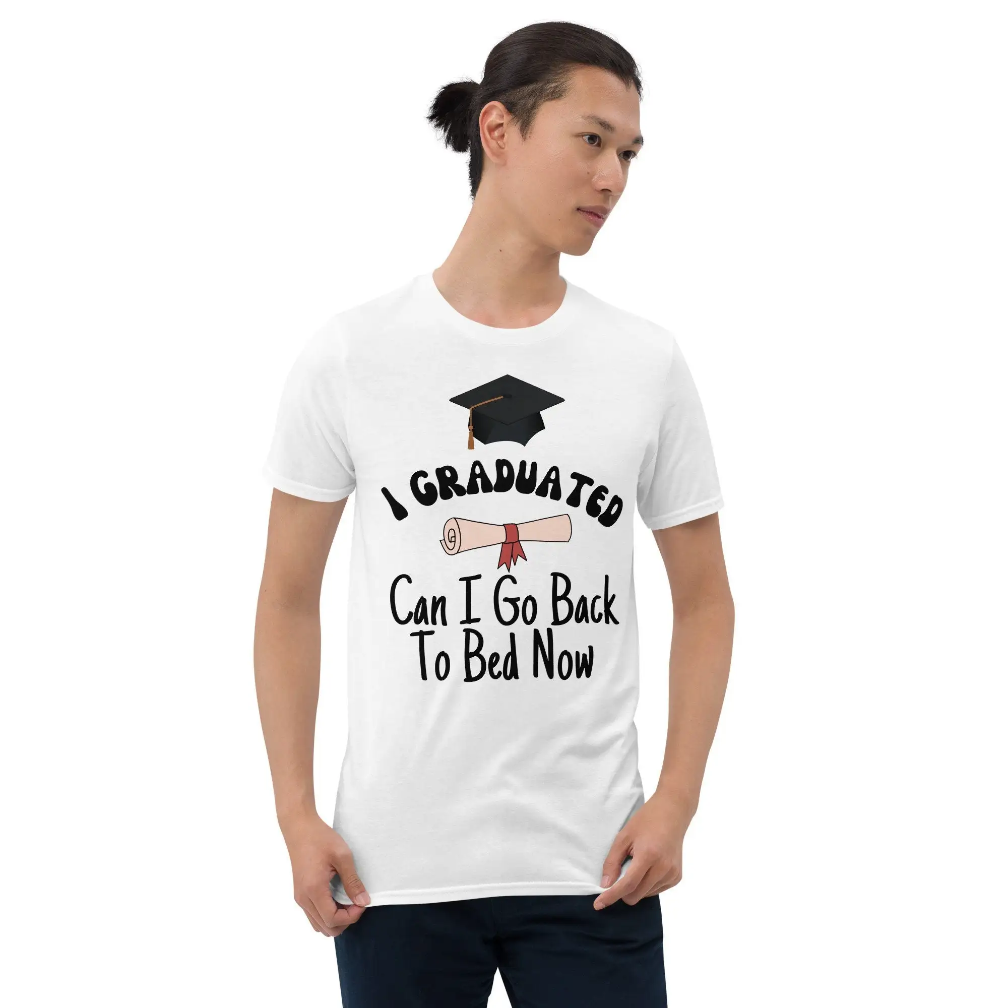 

I graduated can go back to bed now T Shirt