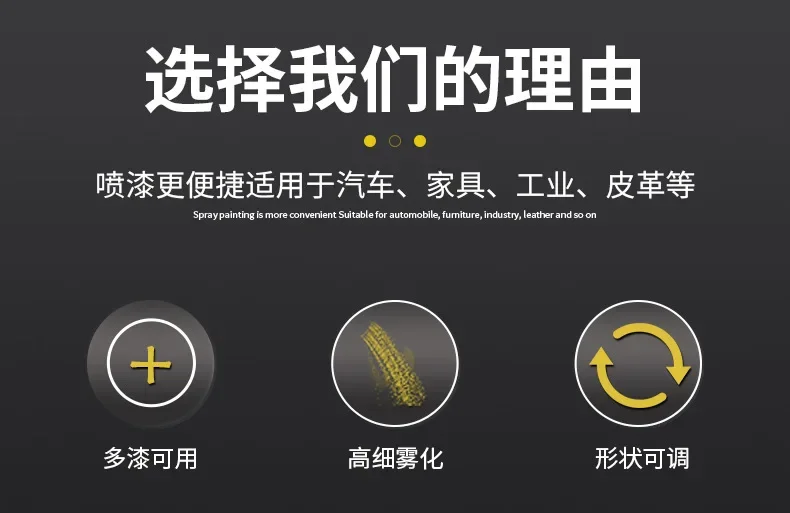 4000B Farbspritzpistole, Automotive-Möbelspritzpistole mit hoher Zerstäubung, 600 ml, pneumatisches Werkzeug