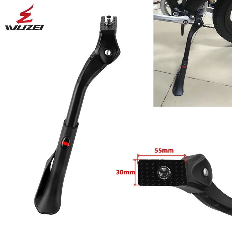 

WUZEI New MTB Kickstand Accessory Aluminum 20/24/26 / 27.5 / 29 Bike Kickstand Telescopic Adjustable Stand Stable and Durable