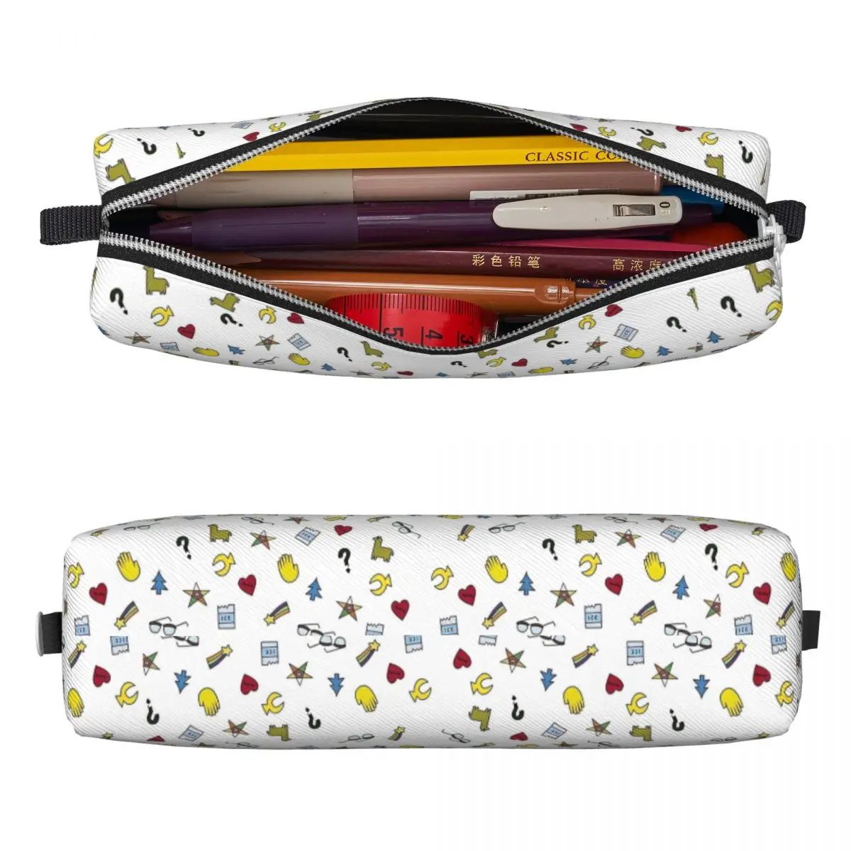 Gravity Fall Cipher Pattern Pencil Cases Pen Box Pencil Bags for Student Large Storage School Supplies Cosmetic Pencilcases