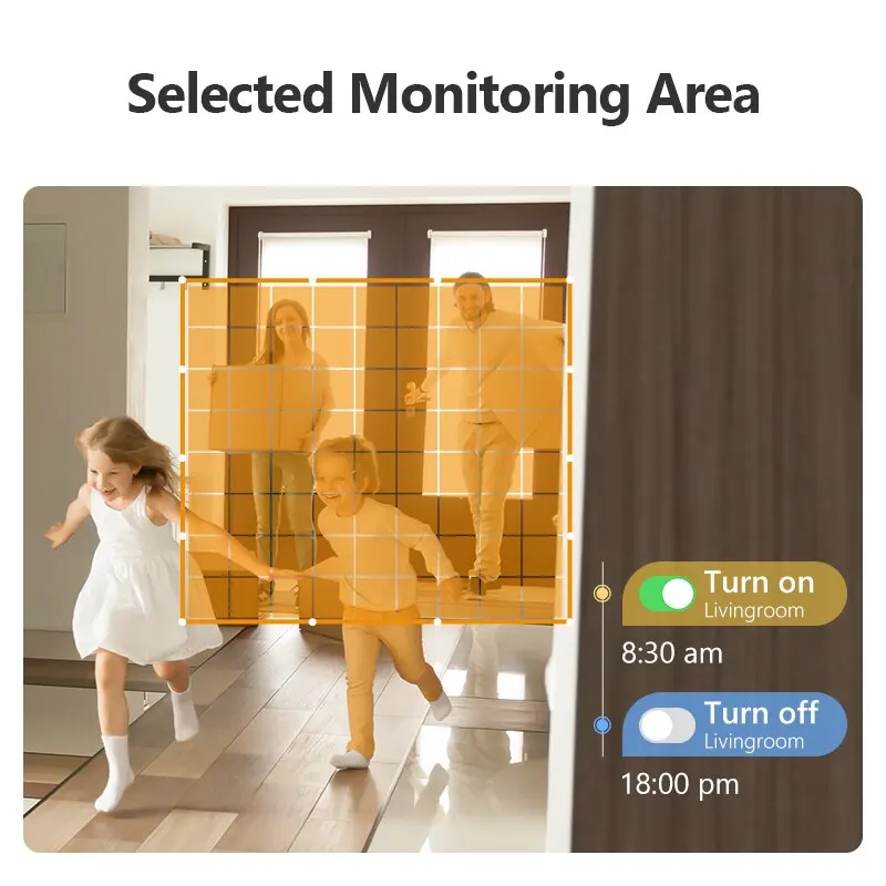 Imou 2MP 2E คิวในร่ม WiFi จอภาพเด็กกล้องวงจรปิดการมองเห็นได้ในเวลากลางคืนตรวจจับมนุษย์กล้อง IP เฝ้าระวังวิดีโอ