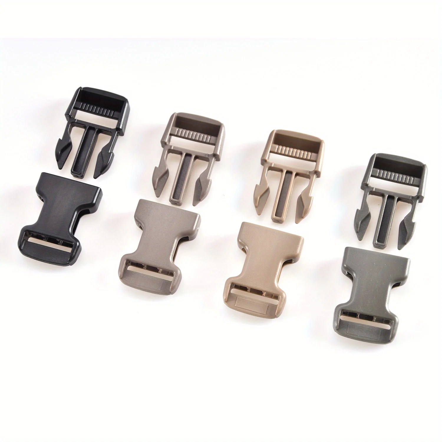 4pcs Buckle Quick Side Release Buckles Clips Snaps Heavy Duty Plastic Replacement for Nylon Webbing Straps Backpack