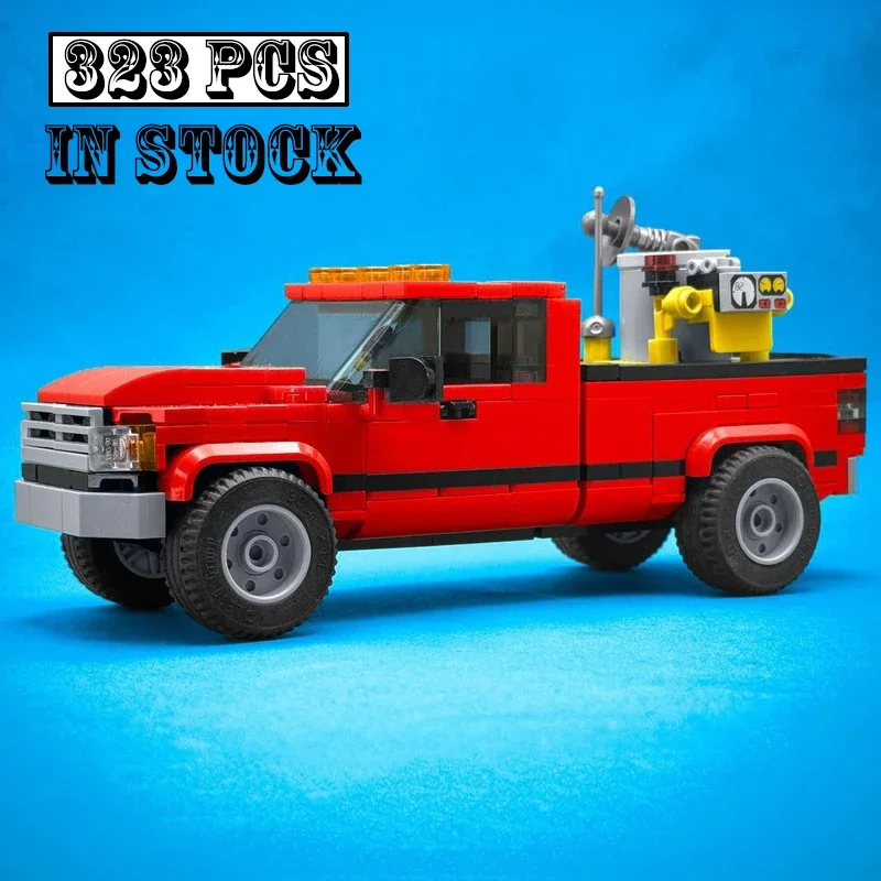 New Technologys MOC-194366 4x4 Truck Pickup Ram from Twister Building Blocks Bricks Model Creative Display Toys Birthday Gifts