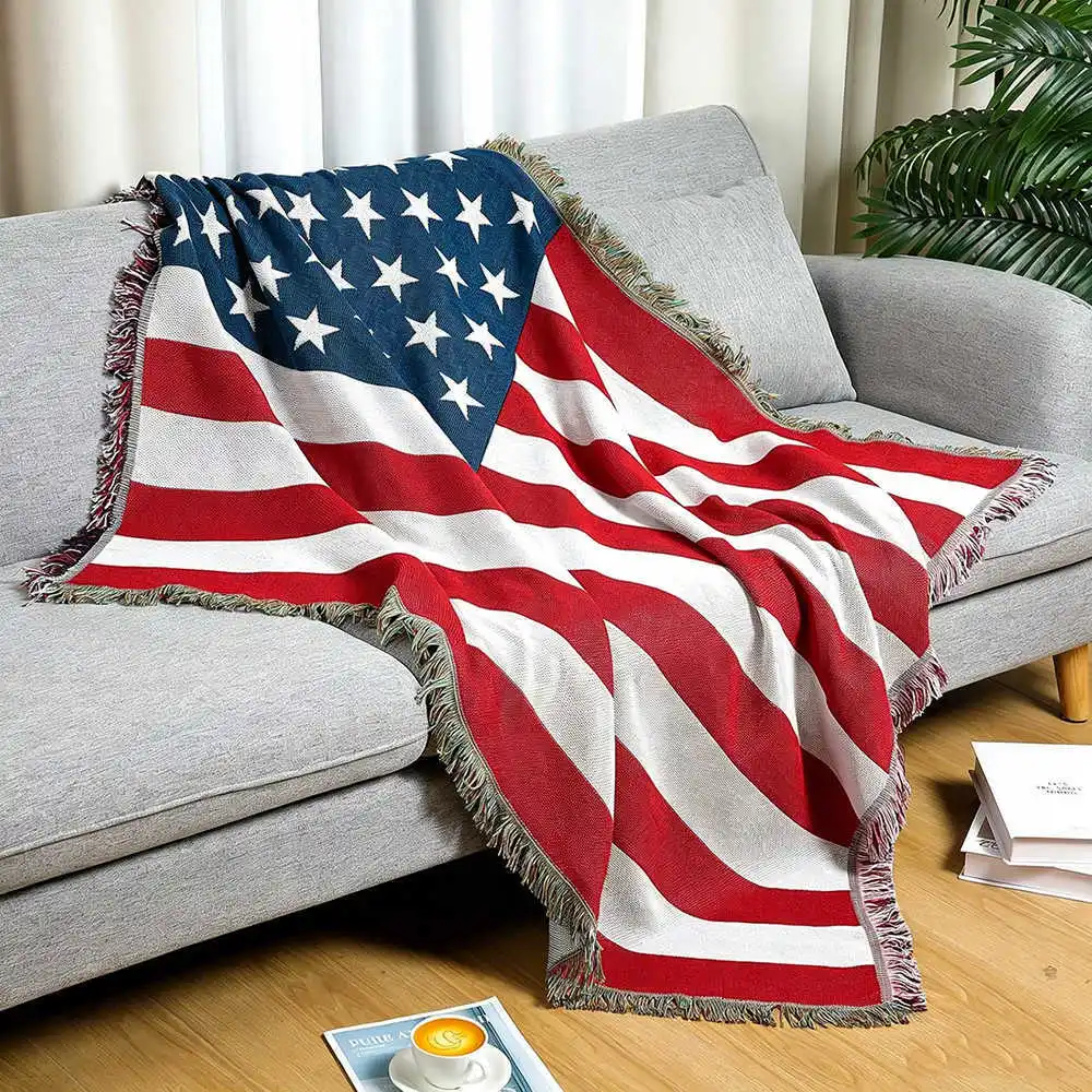 アメリカ製ニットソファスローブランケット-130x180cm-厚手-暖かいキルト-ソファ-自宅-旅行-ホテル-オフィス-キャンプ-寝具-装飾用
