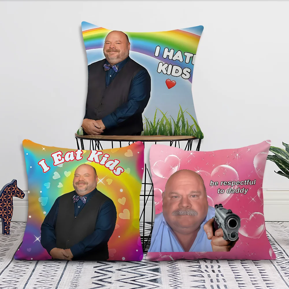 Pink Be Respectful To Daddy Meme Flag I HATE KIDS Funny Cushion Cover For Pillow Printing Sofa Decoration Home Office Simplicity