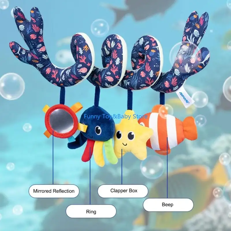 เตียงเด็กแขวนของเล่นรถเข็นเด็กแขวนอุปกรณ์เสริมเด็กตกแต่งห้องตุ๊กตาของเล่นปลาแขวนPleasantของเล่นC90B