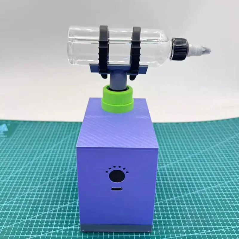 Looook Store Automatic Paint Shaking Mixing Machine Mini Desktop Vibration Plate with Clamps for 19-42mm Caliber Paint Bottles
