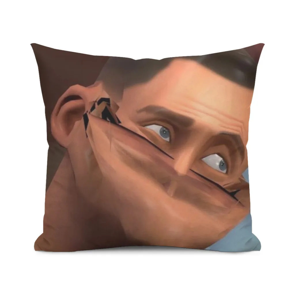 Pillowcase Cushions Cover Cushions Home Decoration Team Fortress 2 TF2 Scout Face Pillows For Sofa