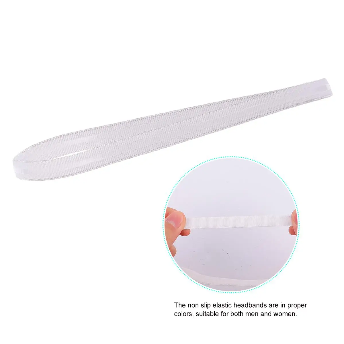 

5 Pcs Sports Headbands Elastic Hair Bands for Yoga Running Workout Sweat Absorbing Stretchy Turbans Soft Bright Fashionable Hair