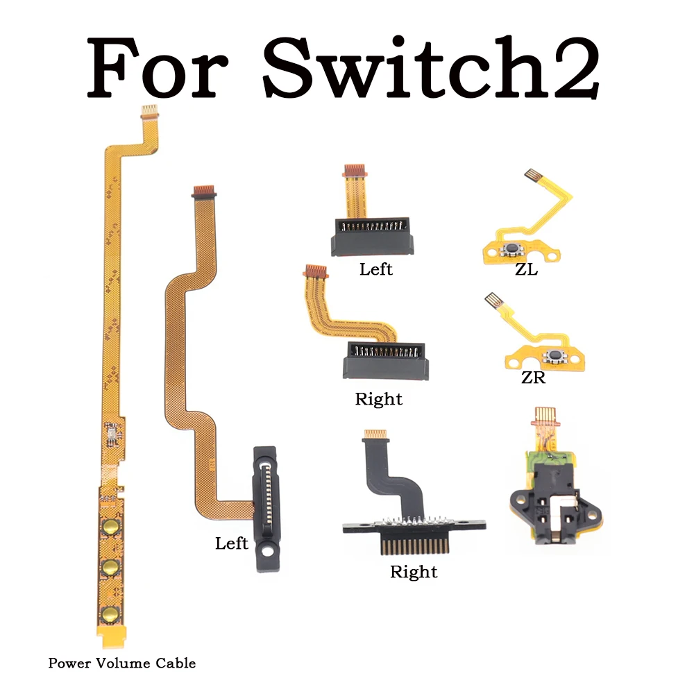 For Switch 2 Power ON OFF Volume Button Control Mute Joycon ZL ZR Key Ribbon Flex Cable L R Host connector cable for Switch2 NS2