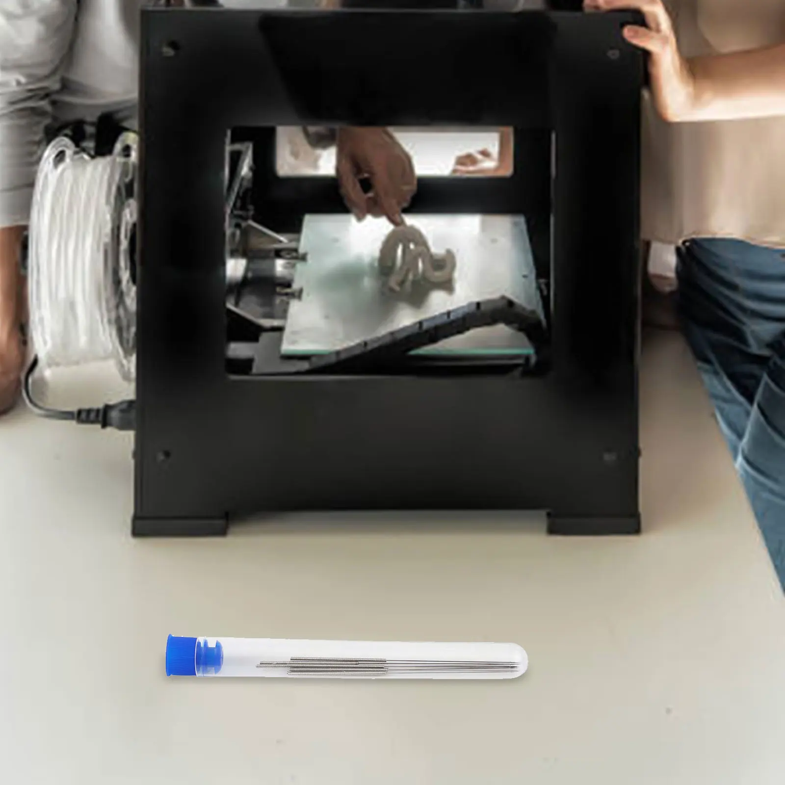 

Set of 10 Flexible Metal Cleaning Needles for 3D Printer For Nozzle Maintenance and Small Parts Cleaning for SLS