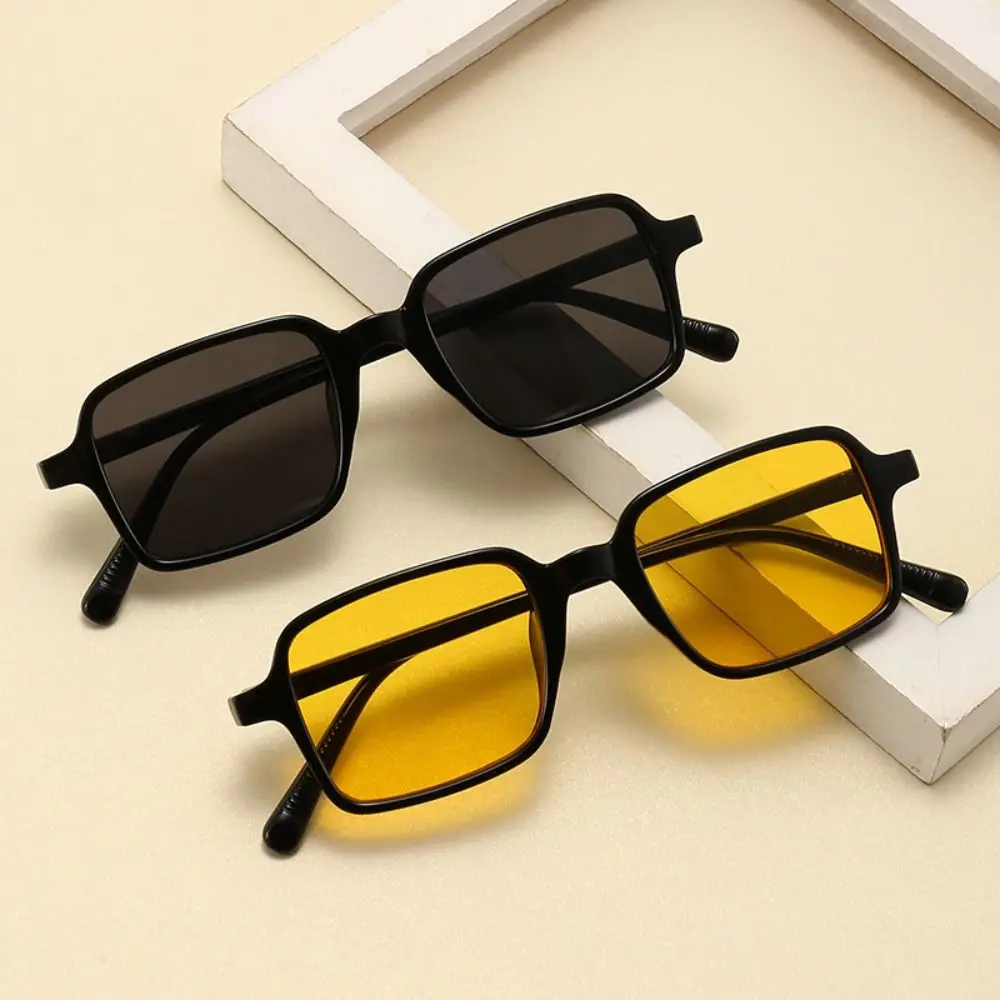 Punk PC Frame Sunglasses Sun-Protective UV375 Driving Glasses Outdoor Accessories Street Photos Decoration Eyewear for Women Man