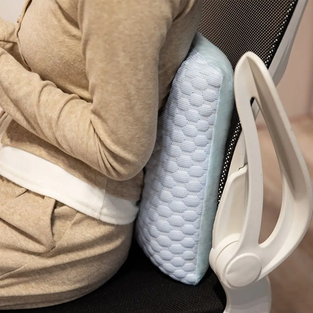 

Slow Rebound Summer Sleeping Mat Soft Material Washable Ice Silk Pillow Comfortable Breathable Students Pillow