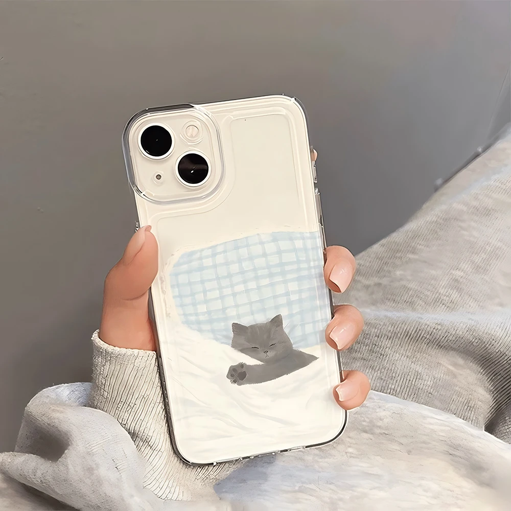 Luxury Dog Cat Couple Phone Case for Infinix Hot 50 40 30 30i 20 20i 12 12i 11 1010i Play NFC 4G 5G Kawaii Cartoon Animal Clear