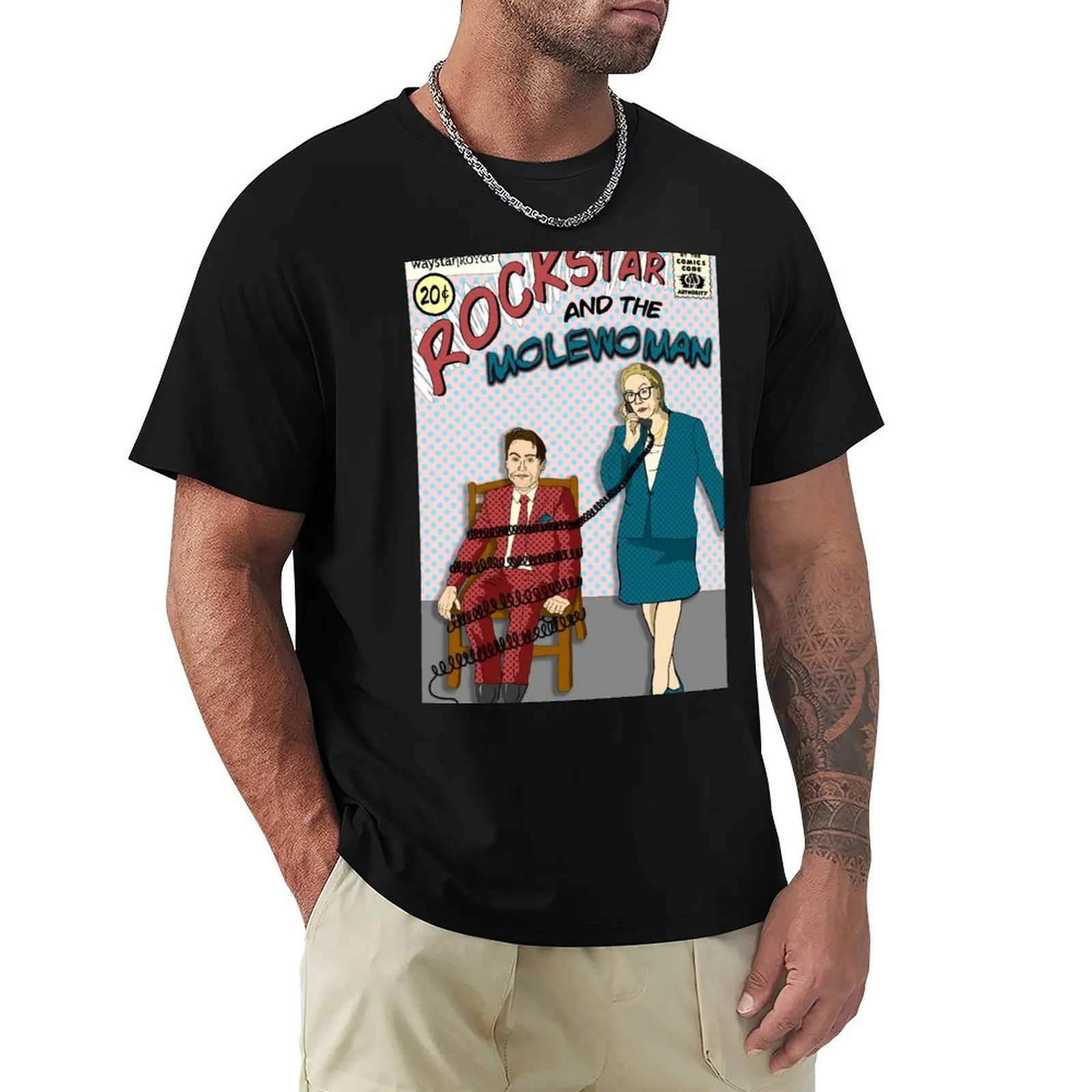 

Rockstar and The Molewoman [Roman and Gerri] T-Shirt Personalized t-shirt summer clothes for a boy mens cotton t shirts