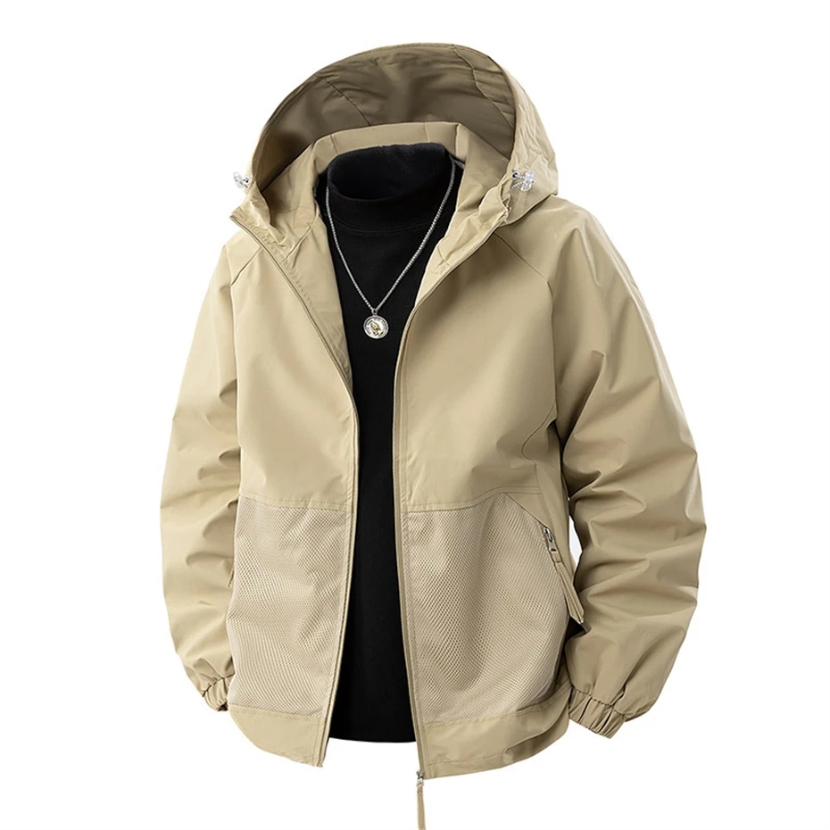 8XL Plus Size Cargo Jacket Coat Men Fashion Casual Windbreaker Jackets Male Big Size Camp Jackets Outerwear Spring Autumn