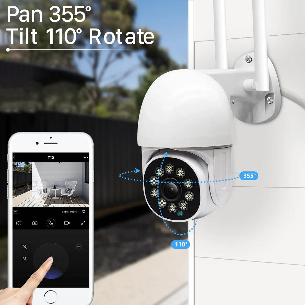 5MP 1944P Tuya APP Wireless PTZ IP Dome Camera Full Color AI Humanoid Detection Home Security CCTV Baby Monitor