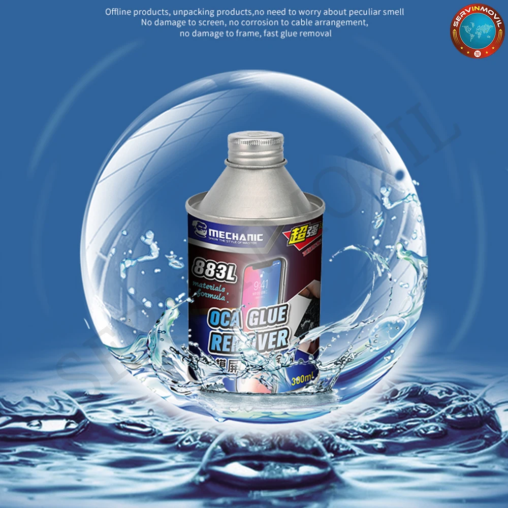 MECHANIC 8333 OCA Removing Liquid For Touch Screen 300ML Phone Screen Repair Solution Glue Cleaning Liquid