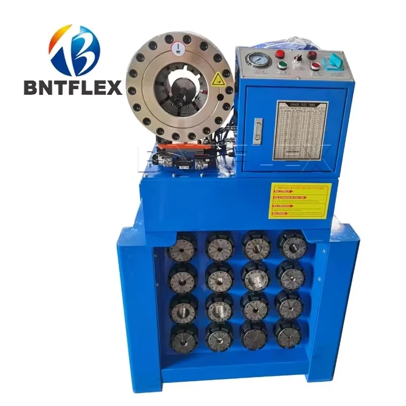 

Fast crimping BNT-P69 2inch best sale stainless steel braided hydraulic hose pipe crimping piston machine tube press tools