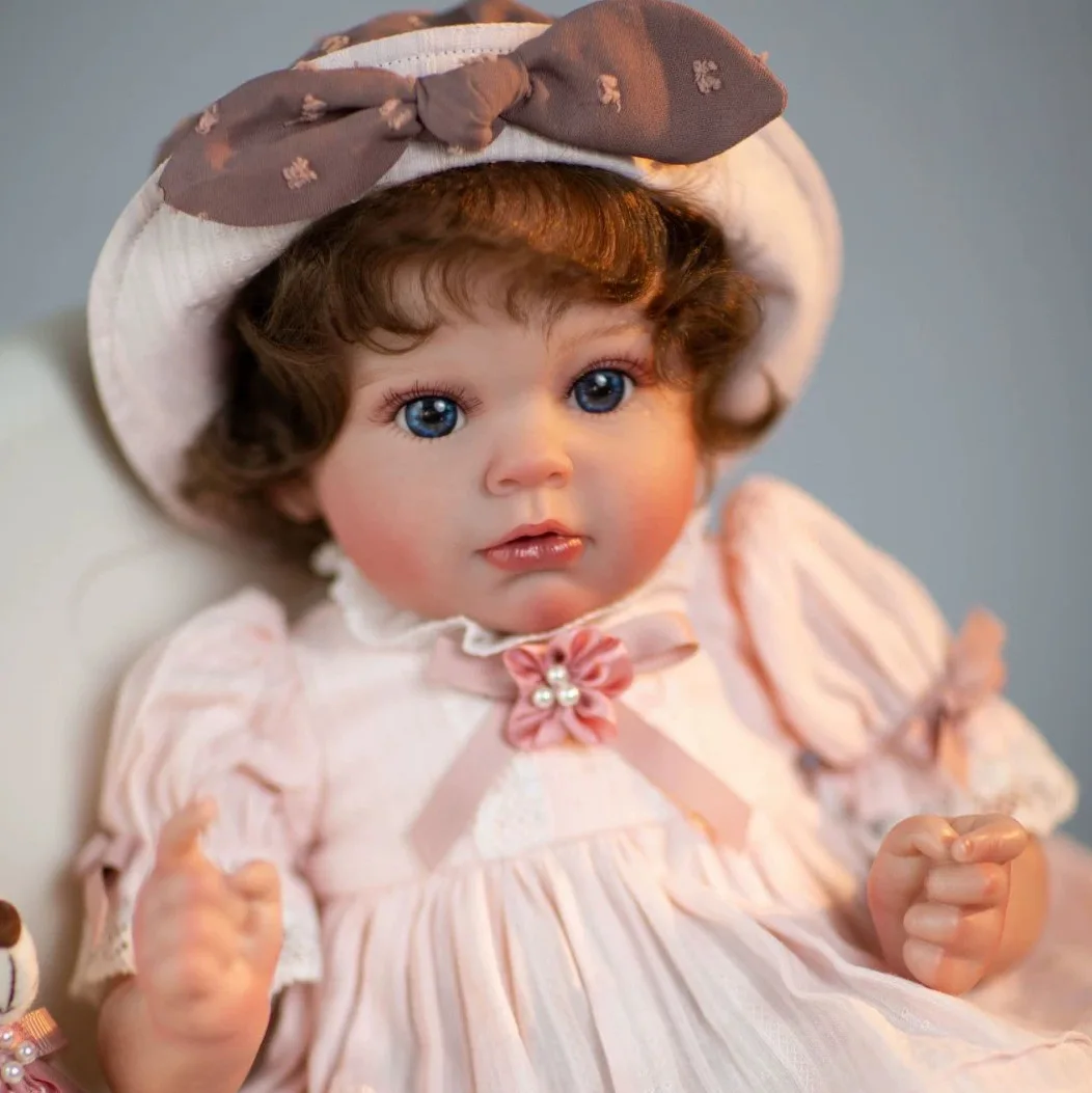 55cm Soft Vinyl Reborn Baby Doll Dress Up Play House Toy Companion Gift