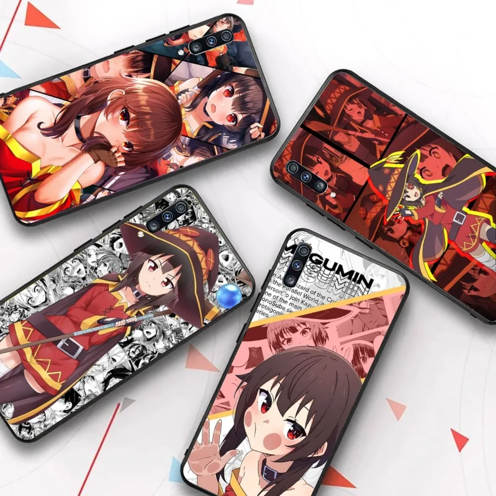 Megumin أنيمي K-KonoSubaS قضية الهاتف لسامسونج A 10 11 12 13 20 21 22 30 31 32 40 51 52 53 70 71 72 73 91 13 قذيفة