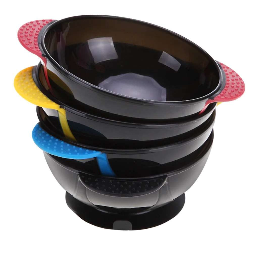 

4Pcs Hair Dye Bowls Anti-Slip Suction Cup Hair Coloring Bowls Pro Salon Mixing Containers Easy Dyeing Dyeing Bowl