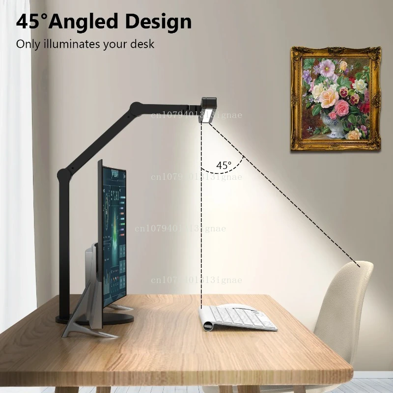 Lamp with Rotating Joint Eye-Caring Adjustable Foldable Table Lamp Desk Lamp Led Clamp
