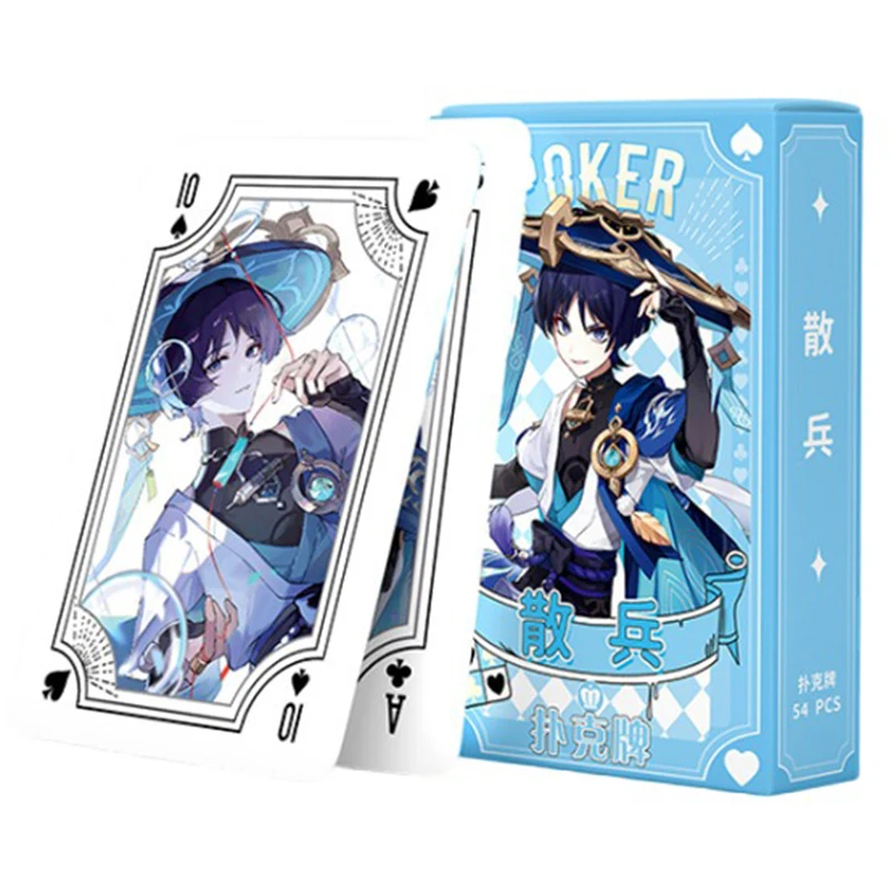 

Genshin Impact poker Wanderer playing cards board games child kids toys Children toy deck card game set Anime Balladeer