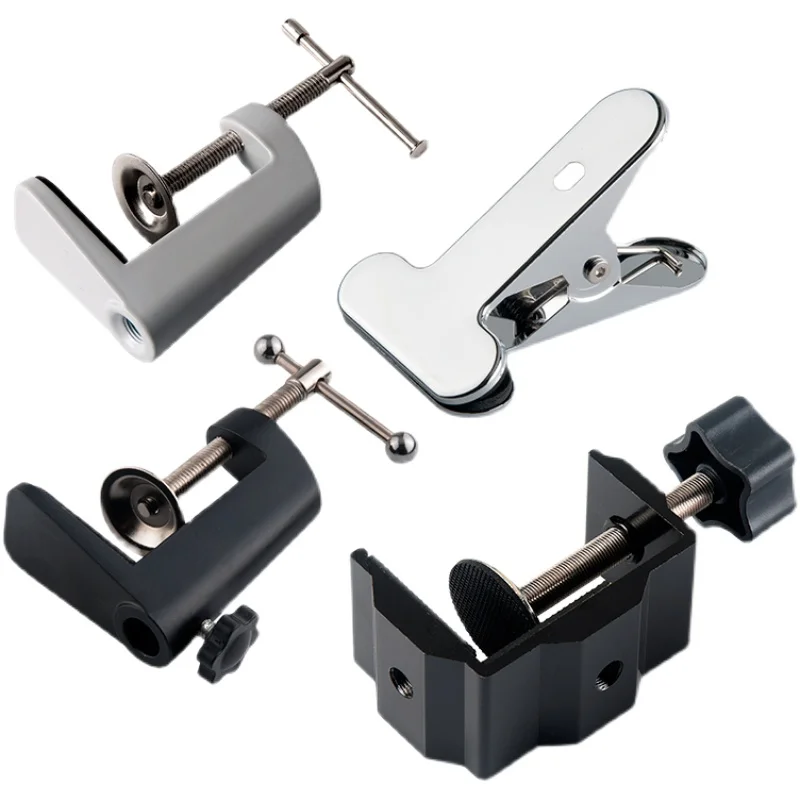 Table Lamp Clip Lamp Holder Large Iron Clip I-shaped C-type G Tiger Mouth Clip Table Bracket 10 with Screw DIY Lamp Accessories