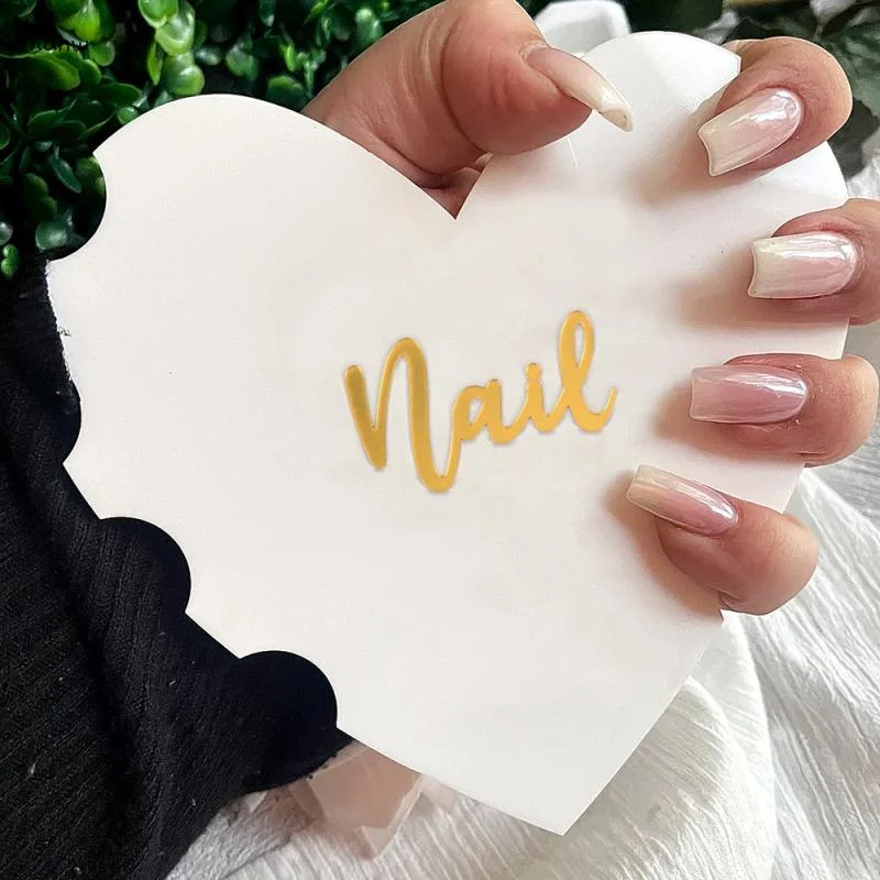 

Heart Shape Nail Prop Nail Advertising Social Media Tool Photo Background Display Pad Nail Art Tools Beauty Salon Prop Nail Tool