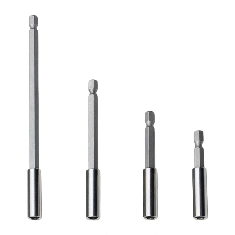 60/75/100/150mm Hexagonal Shank Extension Connecting Rod 1/4 Quick Change Hexagonal Shank Extension Rod Screwdriver Joint