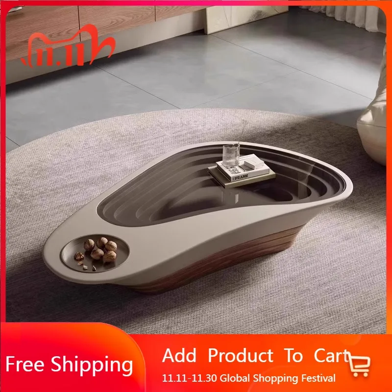 

Organizer Design Coffee Table Italian Quality High End Waterpoor Coffee Table Transparent Glass Meubles Lounge Suite Furniture