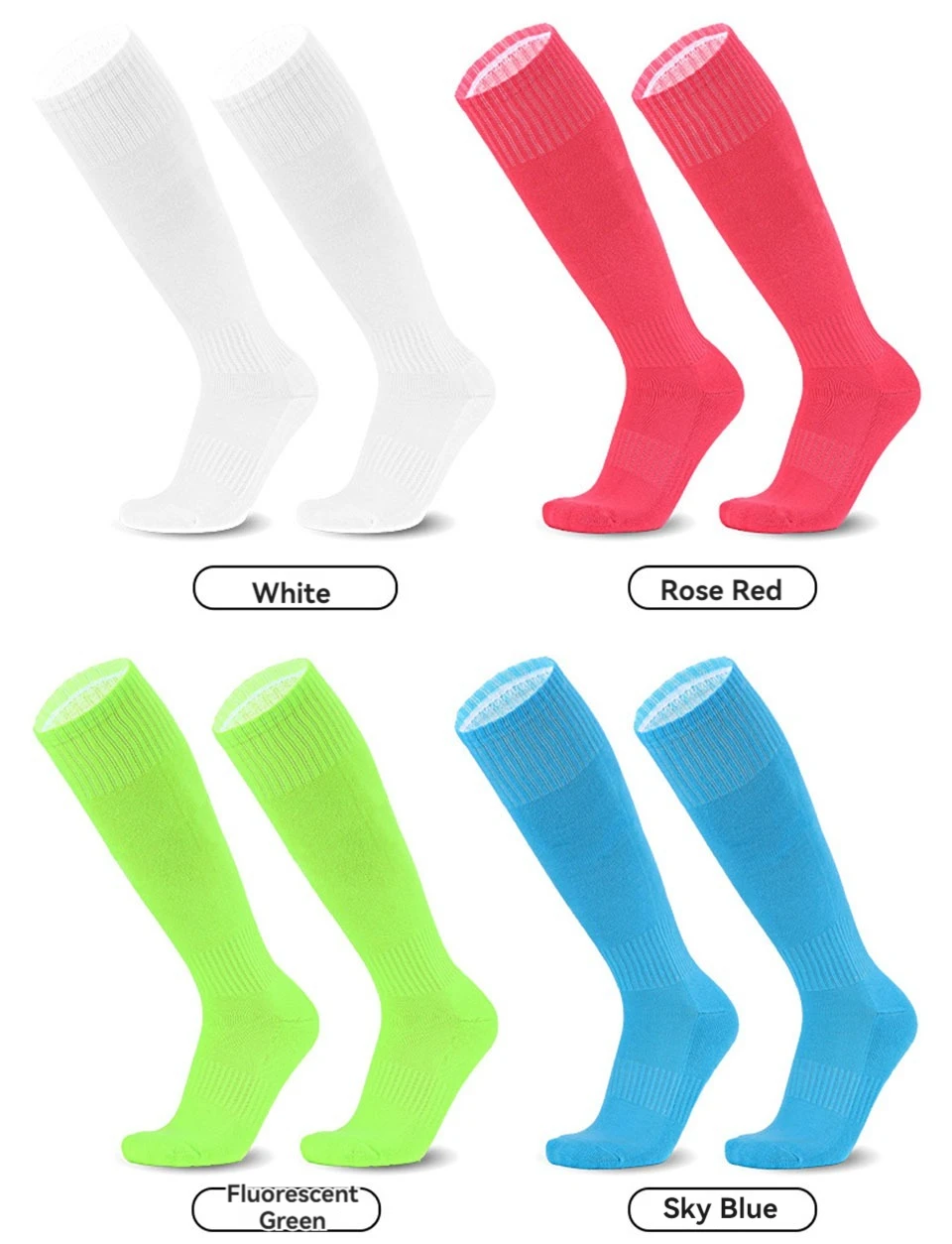 Loogdeel 1 Paar Kinder-Fußballsocken, Jungen-Fußballsocken, Mädchen, Kniestrümpfe, Baseball, Softball, Sport, Kinder, Jugendliche, Männer und Frauen – Detail 11