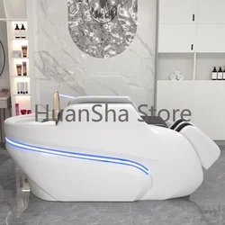 Cama de Spa de lujo para peluquería, silla de champú de terapia profesional, equipo de salón de belleza, LJ50SC