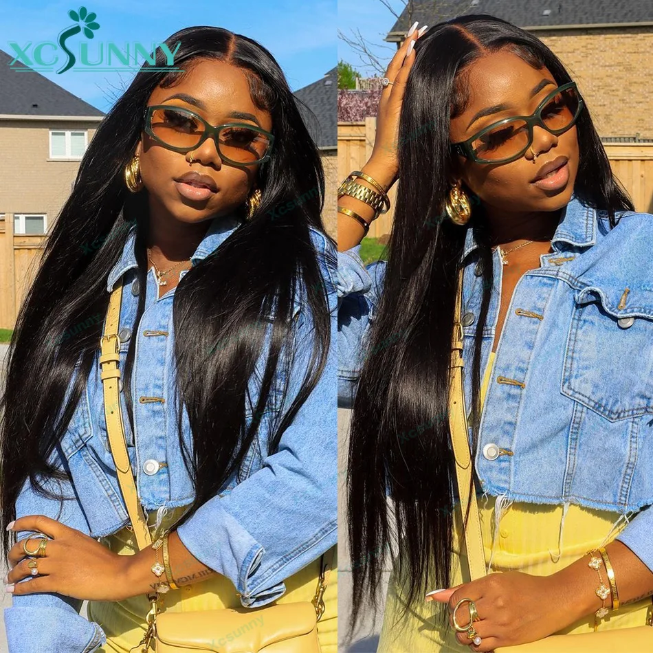 Straight Human Hair Weave Bundles Brazilian Straight Human Hair Weft Bundles For Women xcsunny